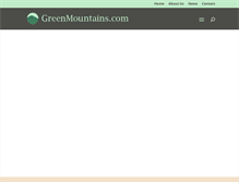 Tablet Screenshot of greenmountains.com